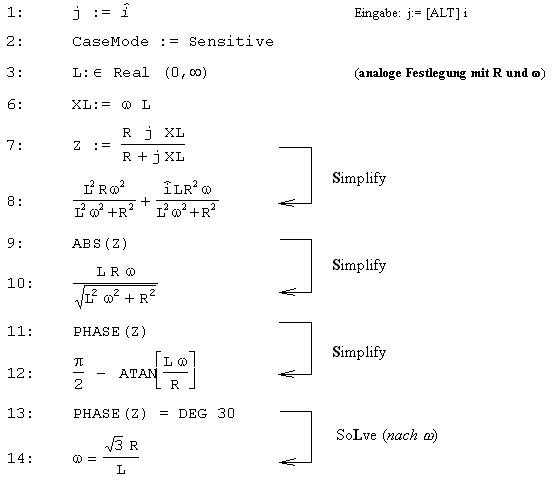 Komplexe Zahlen und Ortskurven